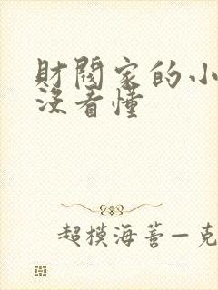 财阀家的小儿子没看懂