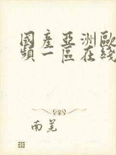 国产亚洲欧美视频一区在线观看