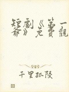 短剧《第一驸马爷》免费观看