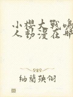 小樱大战鸣人同人动漫在哪里看封面