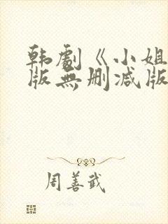 韩剧《小姐》原版无删减版封面