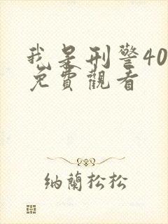 我是刑警40集免费观看