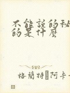 不能说的秘密讲的是什么