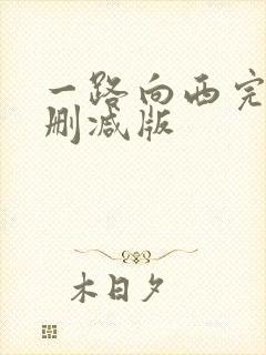 一路向西完整未删减版封面