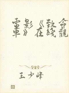 电影《致命顺风车》在线观看封面