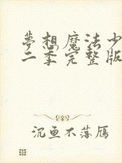 梦想魔法少女第二季完整版免费封面