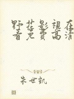 野花影视在线观看免费高清完整版