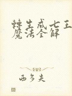 转生成七王子的魔法全解