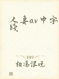 人妻av中字在线