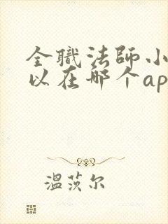 全职法师小说可以在哪个app看