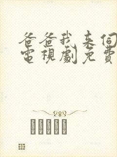 爸爸我来伺候你电视剧免费观看