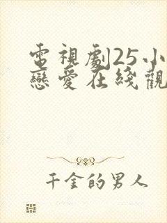 电视剧25小时恋爱在线观看免费全集