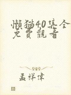 懒猫40集全部免费观看