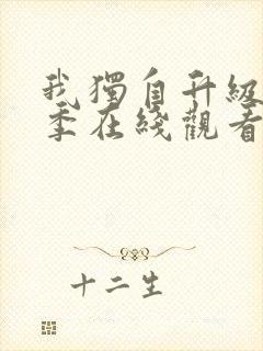 我独自升级第二季在线观看全集