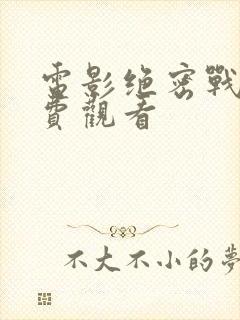 电影绝密战境免费观看封面