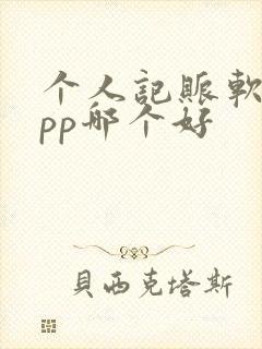 个人记账软件app哪个好