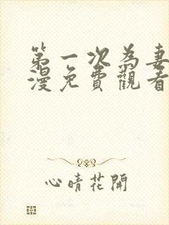 第一次为妻子动漫免费观看全集完整版