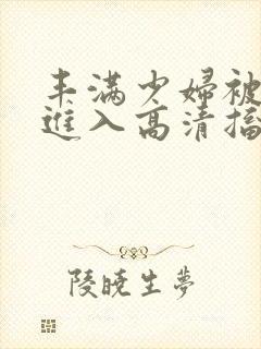 丰满少妇被猛烈进入高清搐封面