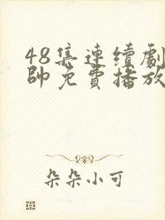 48集连续剧少帅免费播放