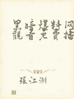 黑暗爆料网在线观看免费播放电视剧封面