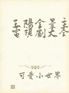 王阳金晨主演的电视剧大全封面