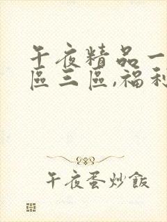 午夜精品一区二区三区,福利