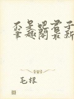 不是吧君子也防笔趣阁最新章节txt