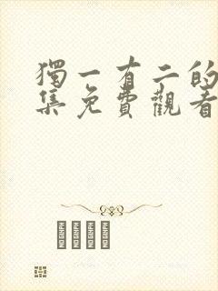 独一有二的她全集免费观看封面