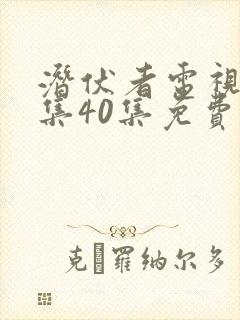 潜伏者电视剧全集40集免费观看谍战
