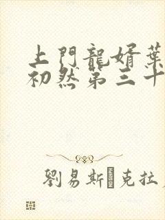 上门龙婿叶辰萧初然第三十