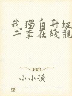 我独自升级有第二季在线观看