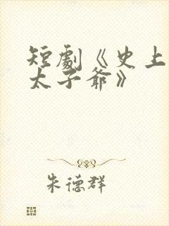 短剧《史上最强太子爷》