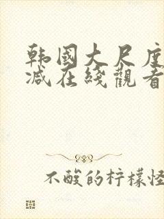 韩国大尺度无删减在线观看