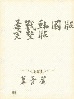 毒战韩国版电影完整版