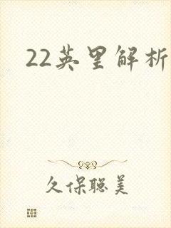 22英里解析