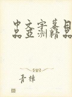 中文字幕日韩精品亚洲精品封面