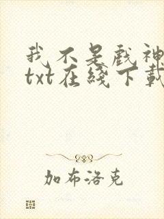 我不是戏神小说txt在线下载