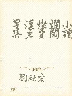 星汉灿烂小说全集免费阅读