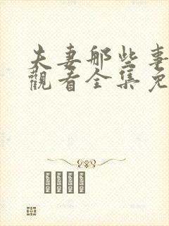 夫妻那些事在线观看全集免费播放电视剧封面