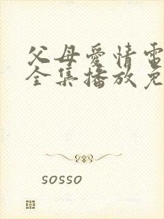 父母爱情电视剧全集播放免费观看