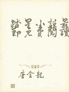 踏星小说最新章节免费阅读封面