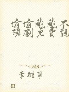 偷偷藏藏不住电视剧免费观看