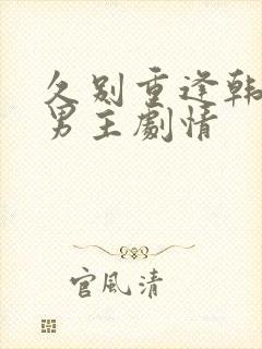 久别重逢韩剧双男主剧情