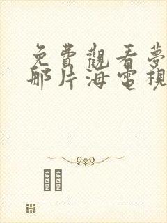 免费观看梦中的那片海电视剧封面