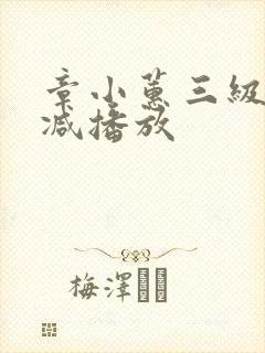 章小蕙三级无删减播放