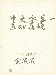 中文字幕一区二区av在线