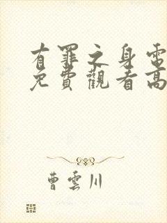 有罪之身电视剧免费观看高清