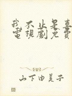 我不止是喜欢你电视剧免费观看