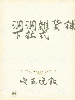 洞洞杂货铺免费下拉式