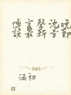 傅言声沈晚柔小说最新章节免费阅读